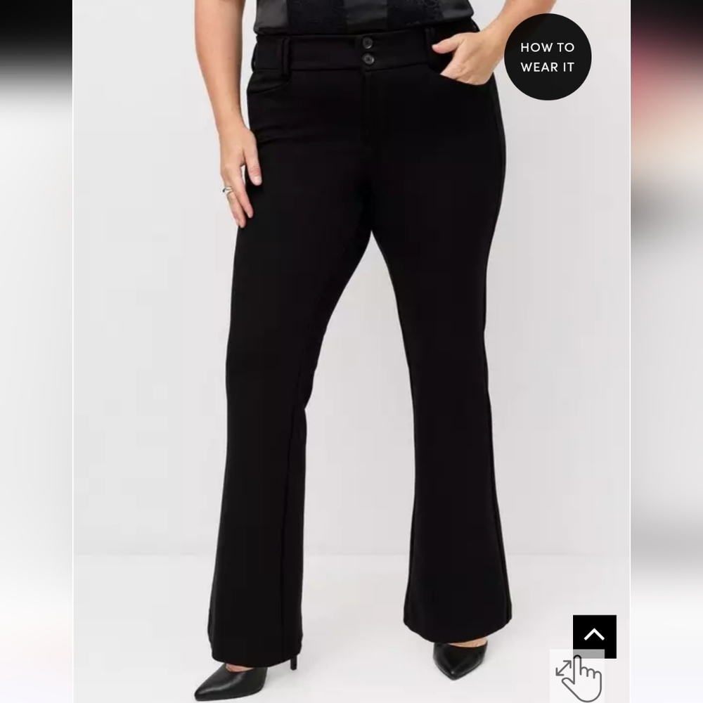 Torrid TALL INSEAM Trouser Bootcut Ponte Pant - Picture 2 of 8